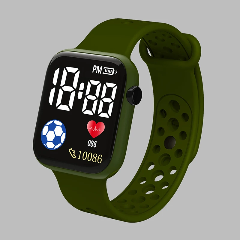 YIKAZE Cartoon LED Digital Kids Watch Fashion Sports Electronic Watch for 3-5 years old Boys and Girls Silicone Gift Watch