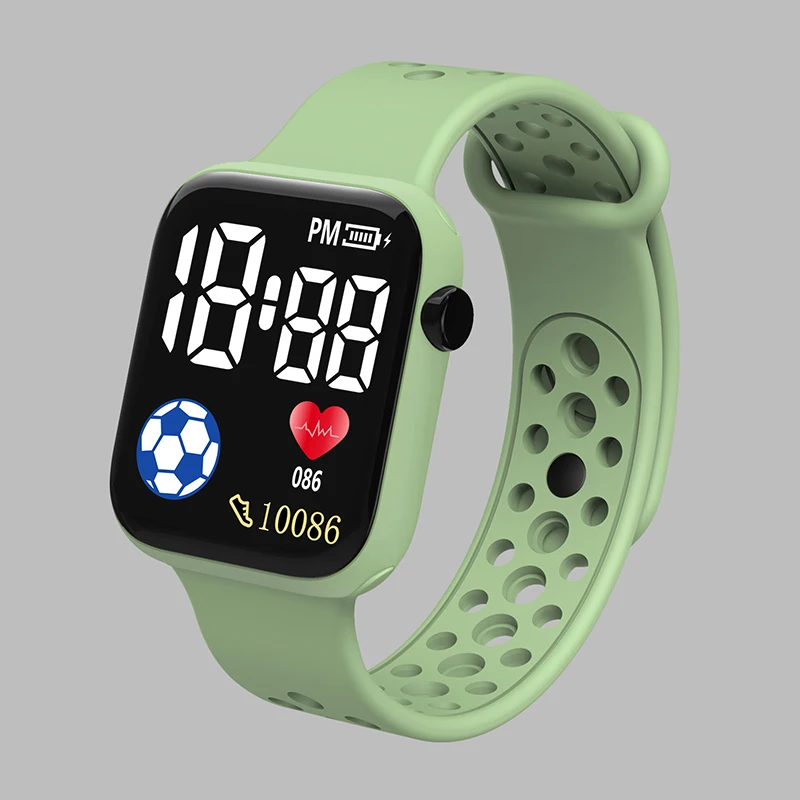 YIKAZE Cartoon LED Digital Kids Watch Fashion Sports Electronic Watch for 3-5 years old Boys and Girls Silicone Gift Watch