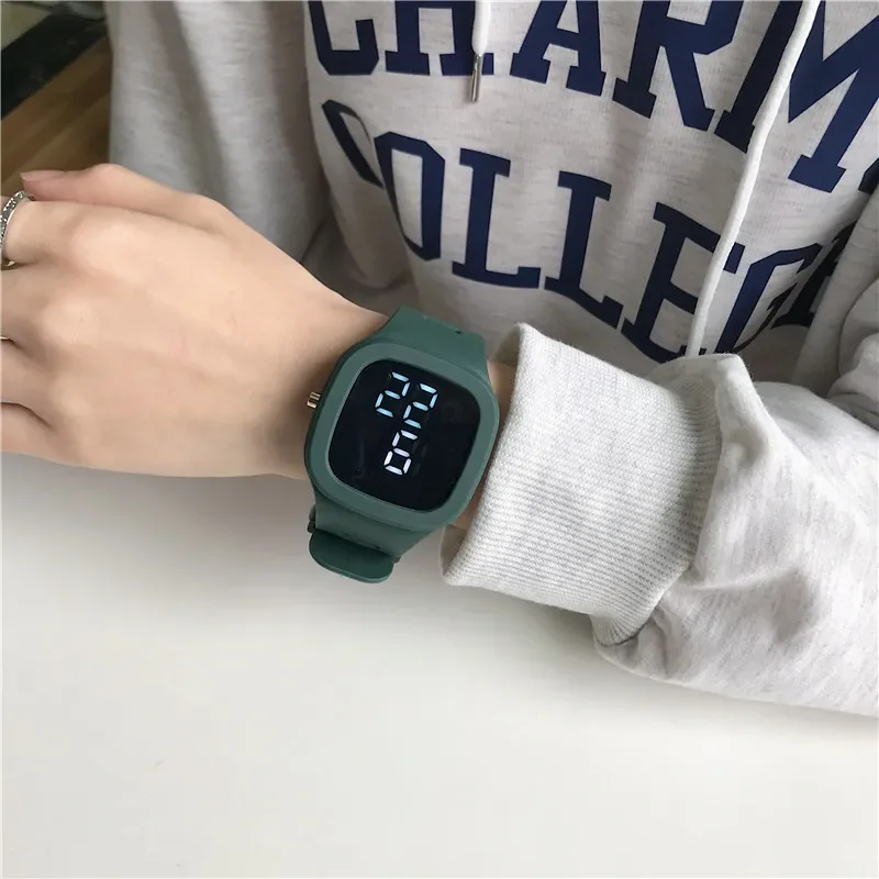 NEW 3D Cat-ear Kids Watch Sports Electronic Watches for Girls and Boys Student Luminous Waterproof LED Digital Wristwatch Gifts