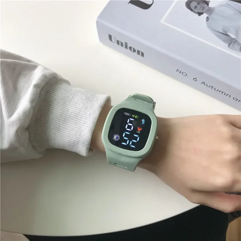 NEW 3D Cat-ear Kids Watch Sports Electronic Watches for Girls and Boys Student Luminous Waterproof LED Digital Wristwatch Gifts