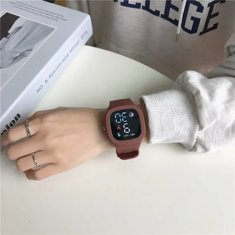 NEW 3D Cat-ear Kids Watch Sports Electronic Watches for Girls and Boys Student Luminous Waterproof LED Digital Wristwatch Gifts