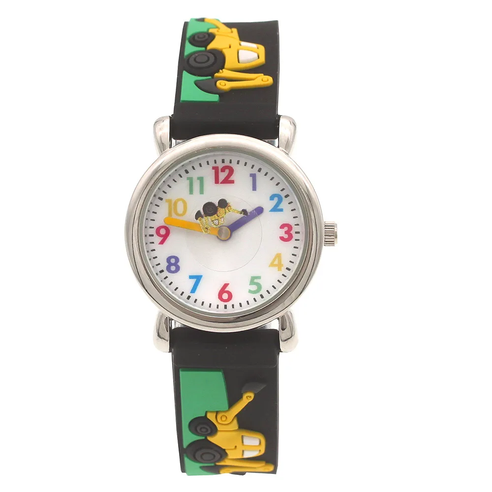 Cartoon Watches Boys Girls Fashion Silicone Strap Quartz Watch Children Kids Students Digital Cool Waterproof Clocks Party Gifts