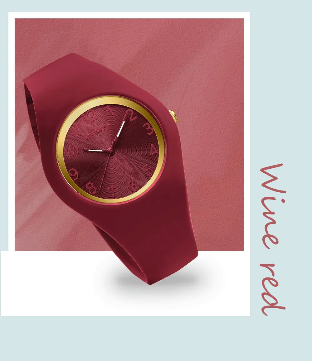 SANDA Fashion Ladies Children Quartz Watches for Boys Girls Kids Watch Waterproof Women Silicone Watchband Quartz Clock Gift