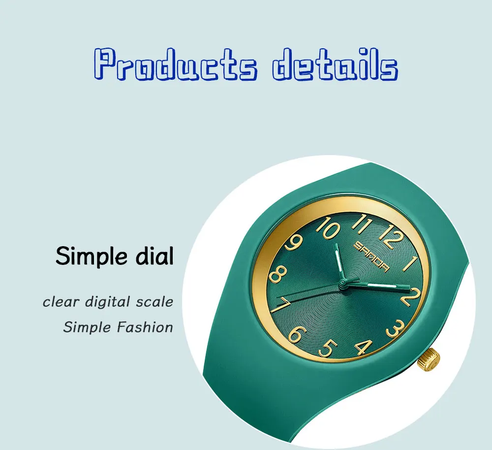 SANDA Fashion Ladies Children Quartz Watches for Boys Girls Kids Watch Waterproof Women Silicone Watchband Quartz Clock Gift