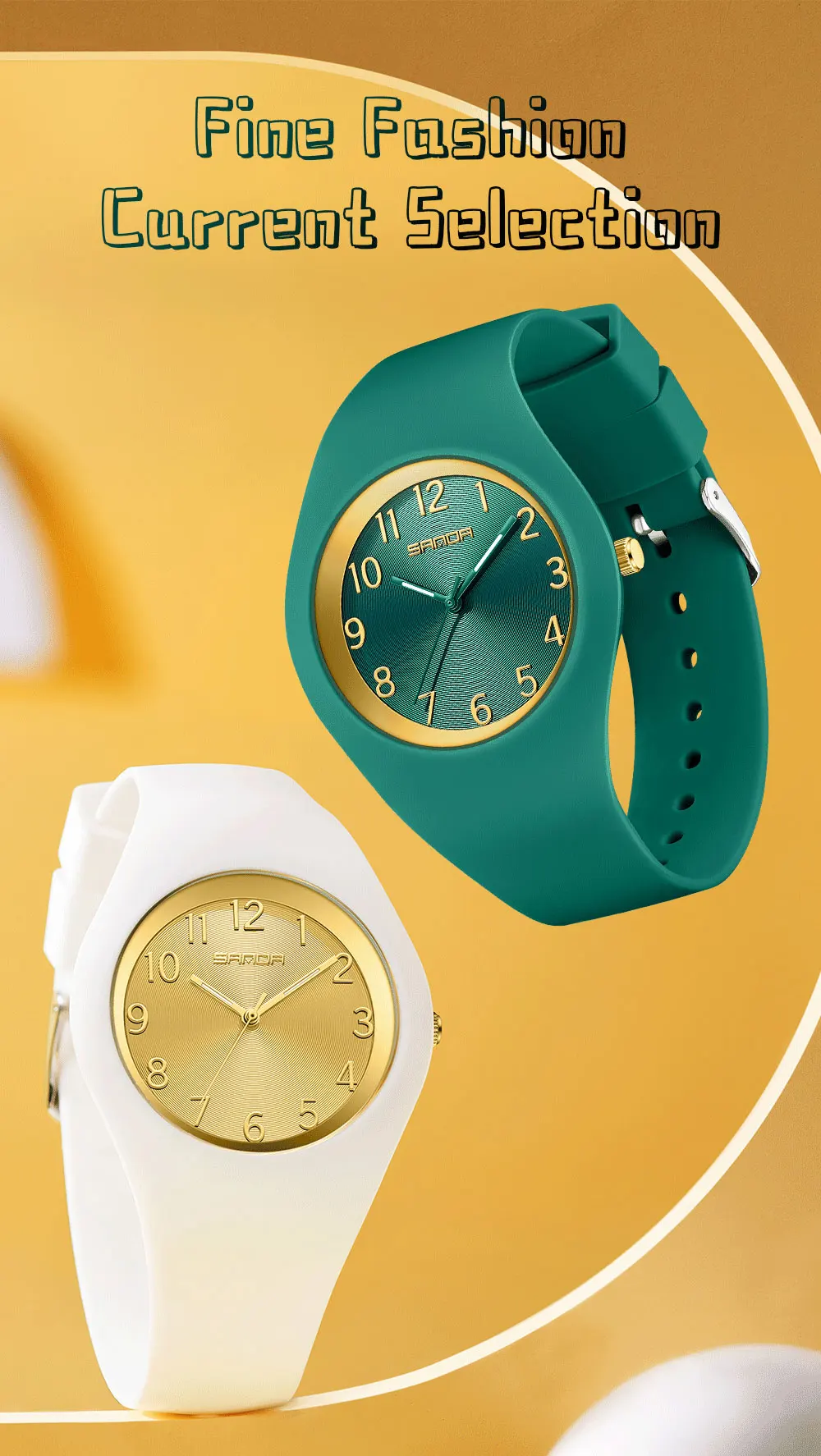 SANDA Fashion Ladies Children Quartz Watches for Boys Girls Kids Watch Waterproof Women Silicone Watchband Quartz Clock Gift