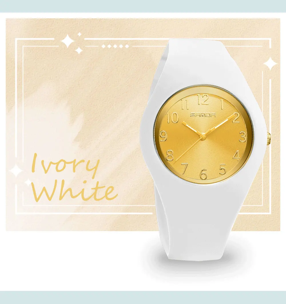 SANDA Fashion Ladies Children Quartz Watches for Boys Girls Kids Watch Waterproof Women Silicone Watchband Quartz Clock Gift