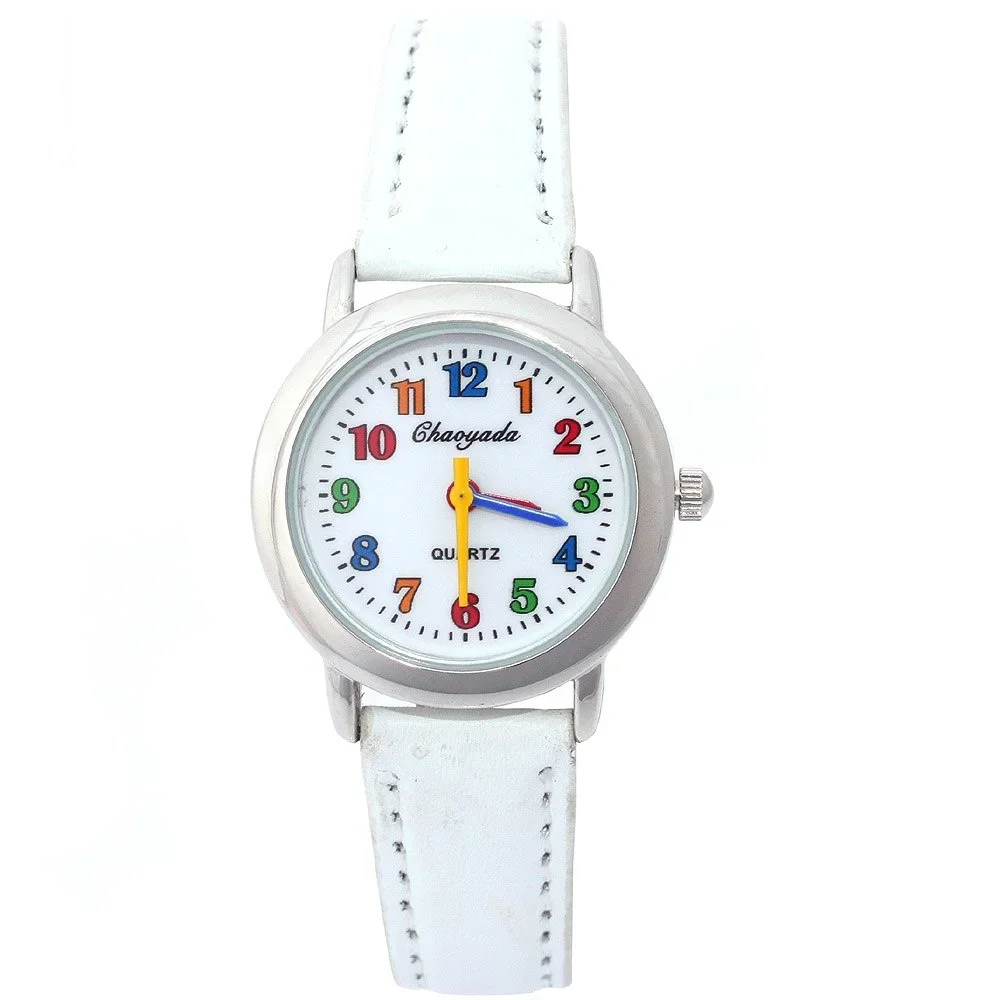 Girl Ladies Watch Kids Watches Leather Quartz Student Kids Colorful Children Wristwatch
