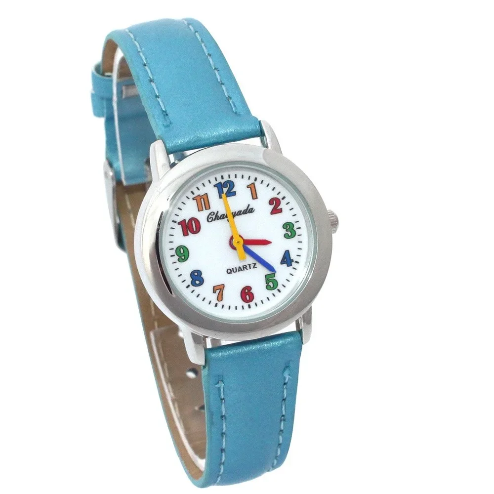 Girl Ladies Watch Kids Watches Leather Quartz Student Kids Colorful Children Wristwatch