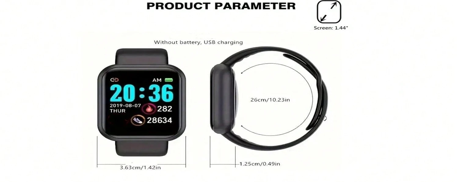 Smartwatch Men Women Kids Watch Electronic Smart Watches D20 Y68 Clock Fitness Monitor Birthday Gift For IOS Android Bracelet