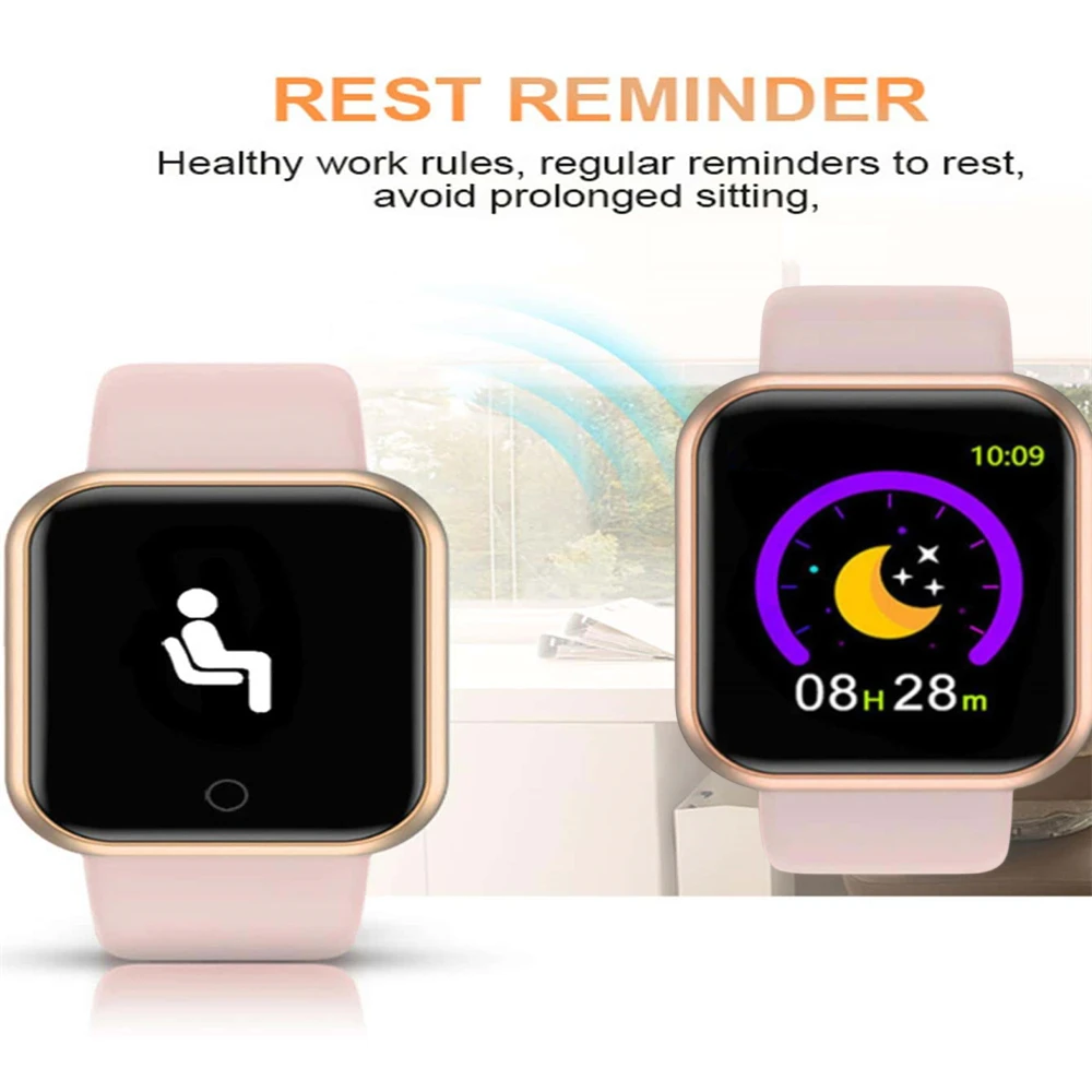 Smartwatch Men Women Kids Watch Electronic Smart Watches D20 Y68 Clock Fitness Monitor Birthday Gift For IOS Android Bracelet