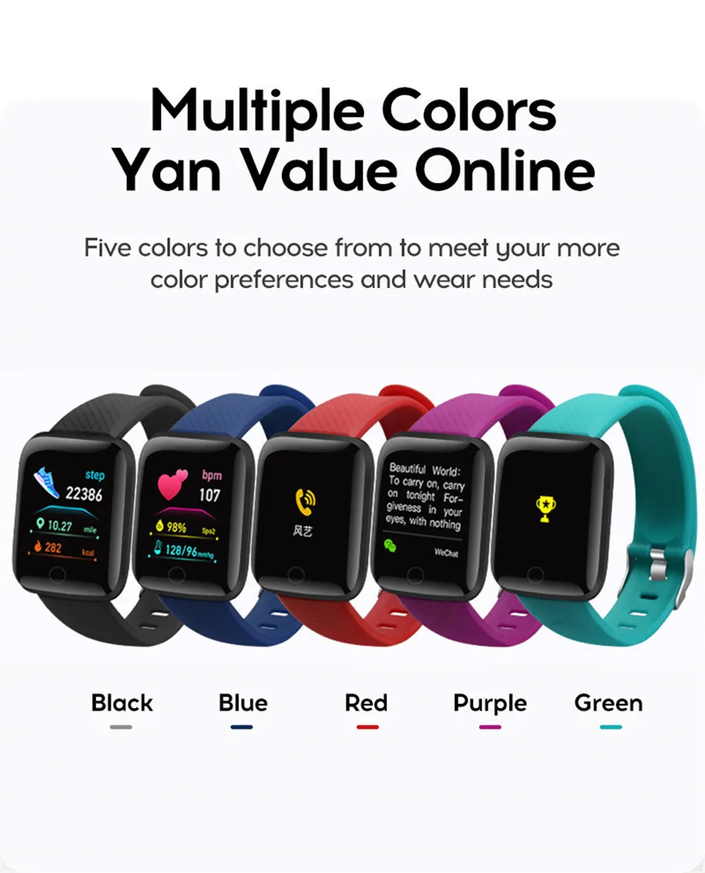 Smartwatch Men Women Kids Watch Electronic Smart Watches D20 Y68 Clock Fitness Monitor Birthday Gift For IOS Android Bracelet