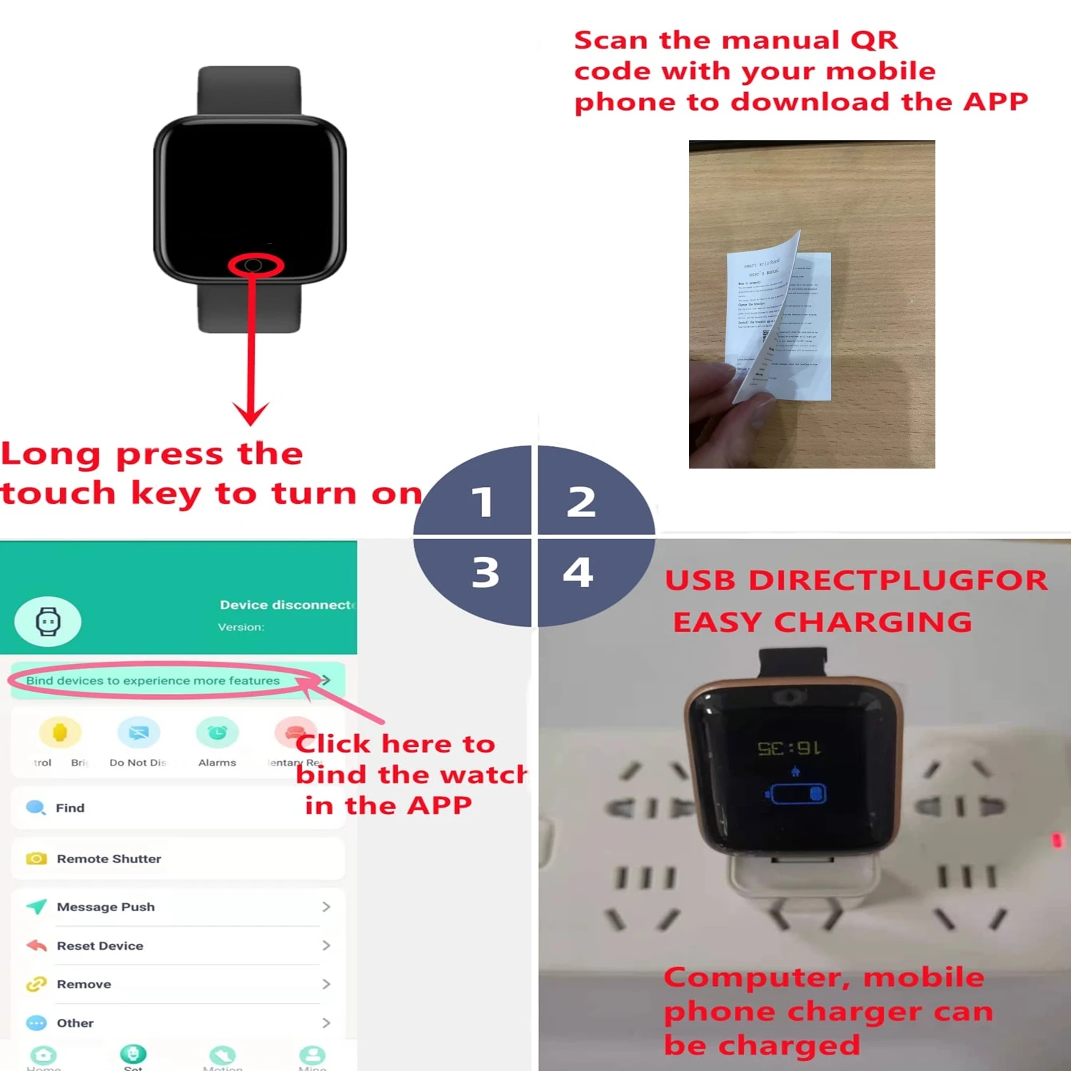 Smart Watch Sport Fitness Kids Clock 2024 Children Watches For Girls Boys Gift LED Electronic Bracelet Digital Wristwatch Mens