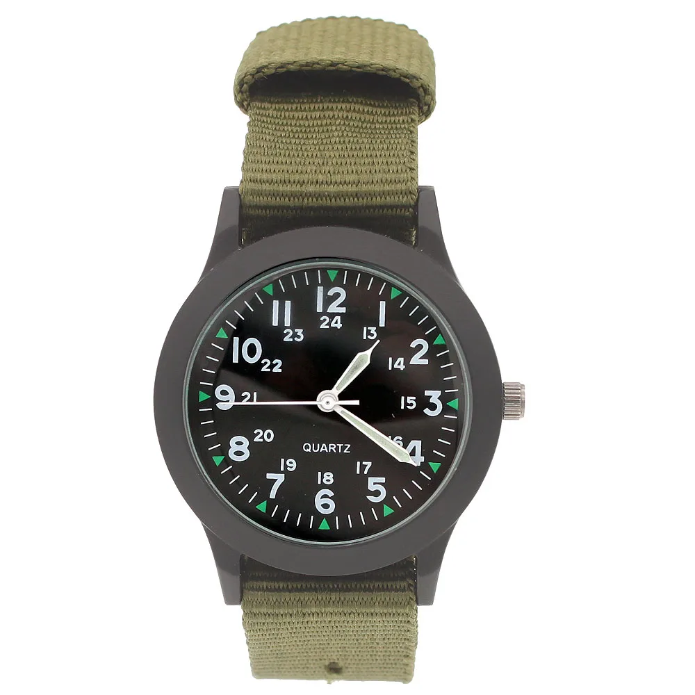 2Colors New Fashion Black Watch Fabric Nylon Strap Stainless Steel Watch Boy Girls Women Men Watches Student Watch Boy Gifts