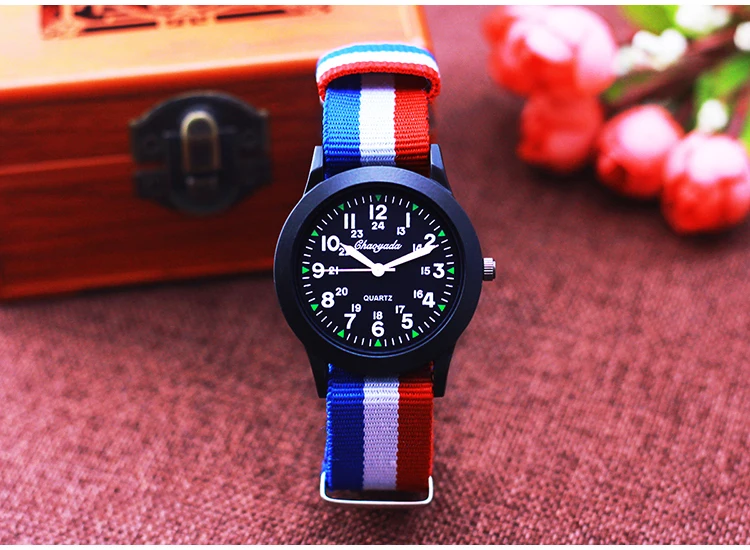 2026 New Fashion Sports Contrast Stripes Quartz Watches For Children Boys Girls Students Woman Man Cool Waterproof Birthday Gift