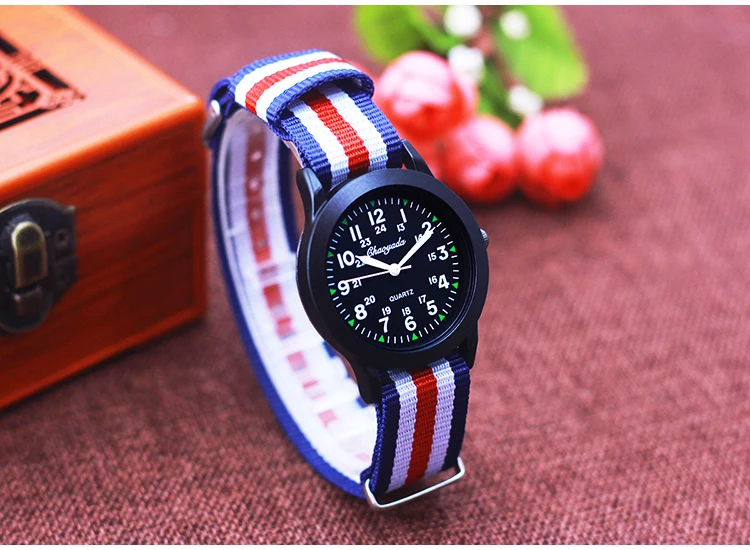 2026 New Fashion Sports Contrast Stripes Quartz Watches For Children Boys Girls Students Woman Man Cool Waterproof Birthday Gift