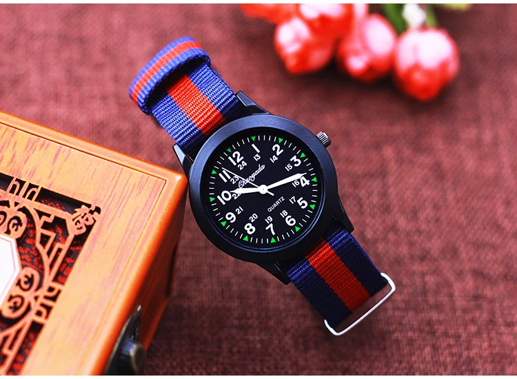 2026 New Fashion Sports Contrast Stripes Quartz Watches For Children Boys Girls Students Woman Man Cool Waterproof Birthday Gift
