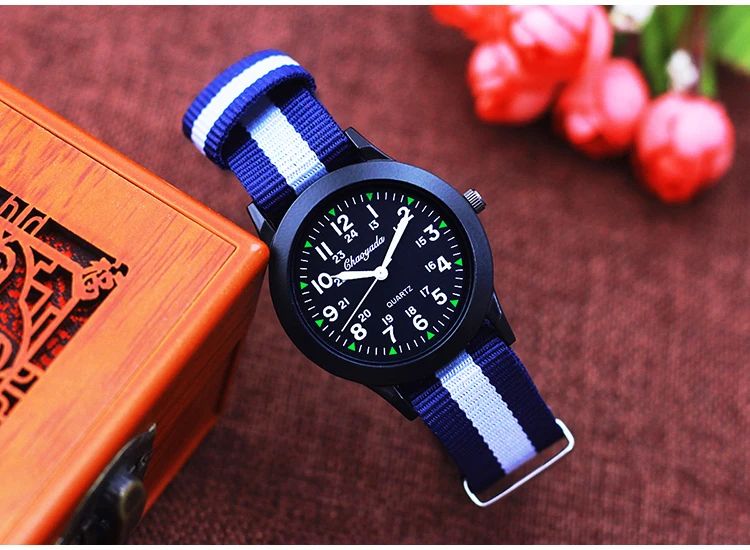 2026 New Fashion Sports Contrast Stripes Quartz Watches For Children Boys Girls Students Woman Man Cool Waterproof Birthday Gift