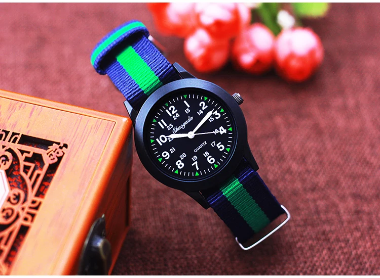 2026 New Fashion Sports Contrast Stripes Quartz Watches For Children Boys Girls Students Woman Man Cool Waterproof Birthday Gift