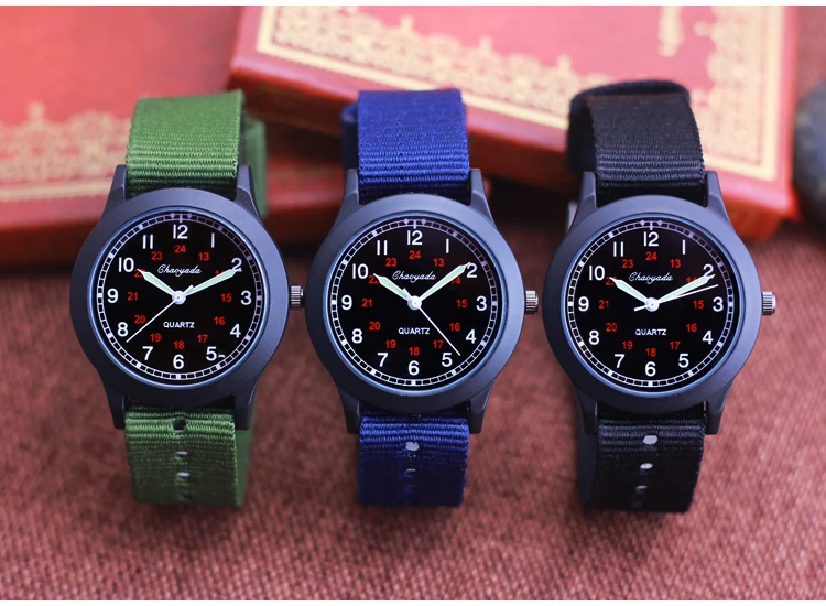 2026 CYD New Famous Brand Men Children Boys Girls Fashion Cool Quartz Saber Watches Students Kids Canvas Electronic Wristwatches