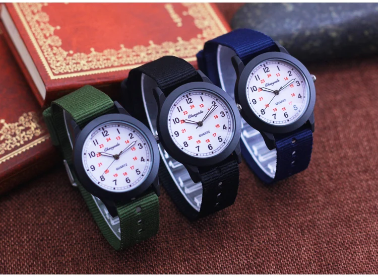 2026 CYD New Famous Brand Men Children Boys Girls Fashion Cool Quartz Saber Watches Students Kids Canvas Electronic Wristwatches