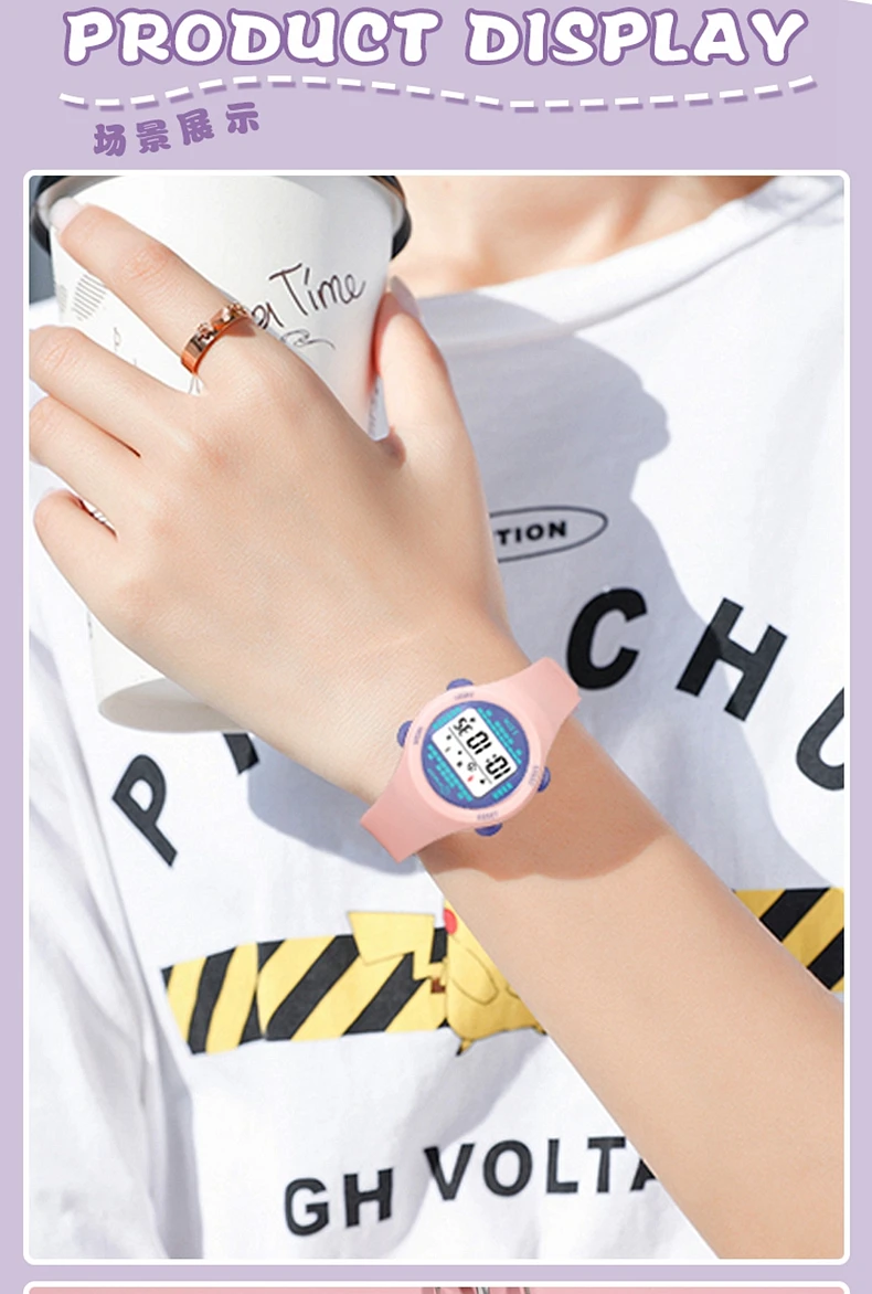 Kids Sport Watches Alarm Stopwatch Children Digital Watch For Boys Girls 30M Waterproof Military Student Electronic Wristwatch
