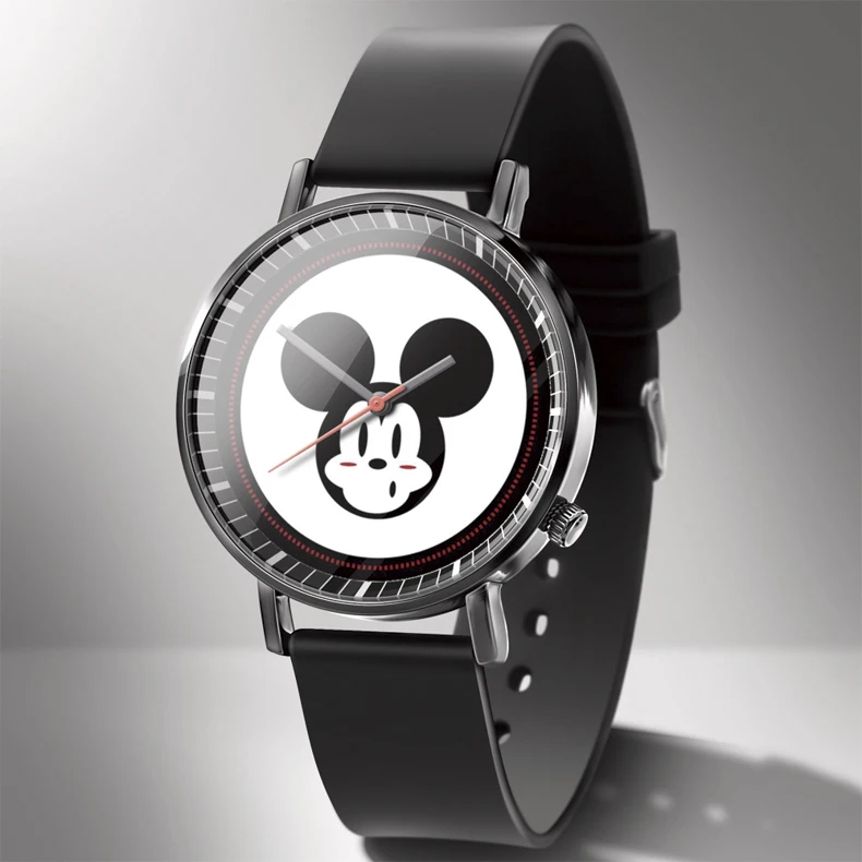 Disney Mickey Minnie Mouse Girl Boy Children's Kids Watch Women Cute Male Female Couple Wrist Watches Birthday Gifts