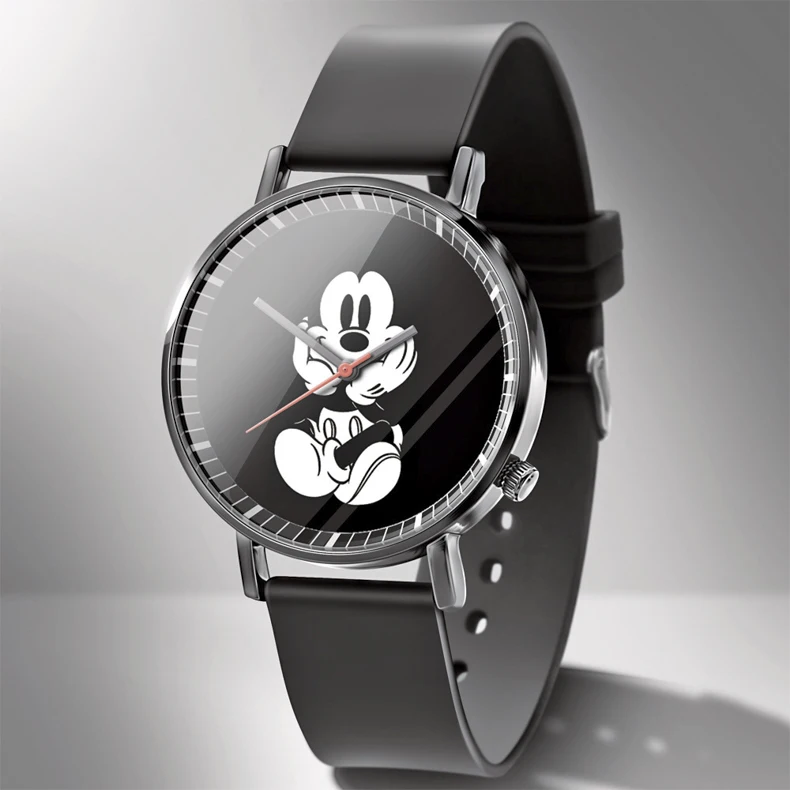 Disney Mickey Minnie Mouse Girl Boy Children's Kids Watch Women Cute Male Female Couple Wrist Watches Birthday Gifts