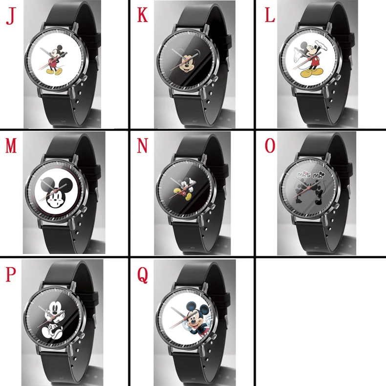 Disney Mickey Minnie Mouse Girl Boy Children's Kids Watch Women Cute Male Female Couple Wrist Watches Birthday Gifts