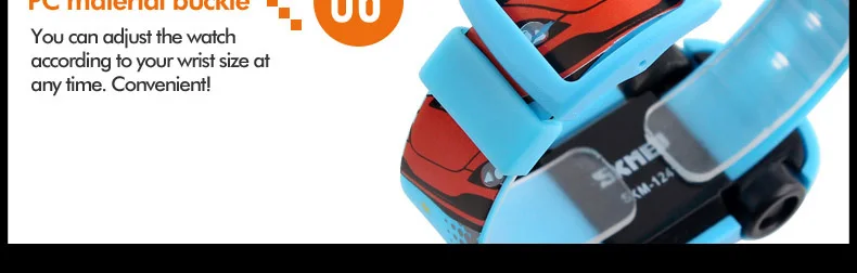 SKMEI Colorful Creative Cartoon Fun Car Mode Children Watches Date Time Clock Wristwatch For Boys Girls Birthday New Year Gift