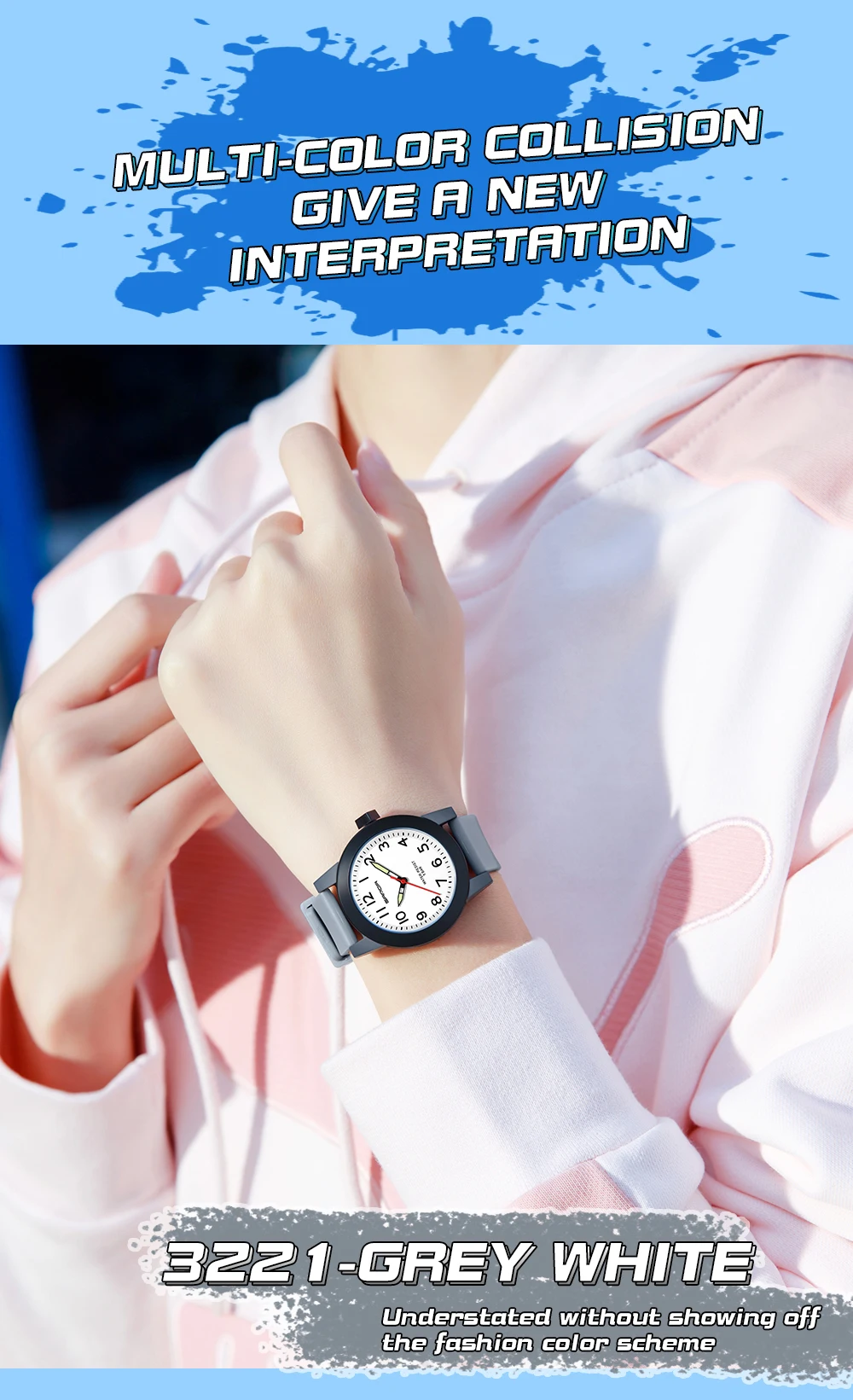 SANDA Women Watches Fashion Silicone Analog Quartz Wrist Watch Baseball Sports Waterproof Boy Girl Casual Clock Children Gifts