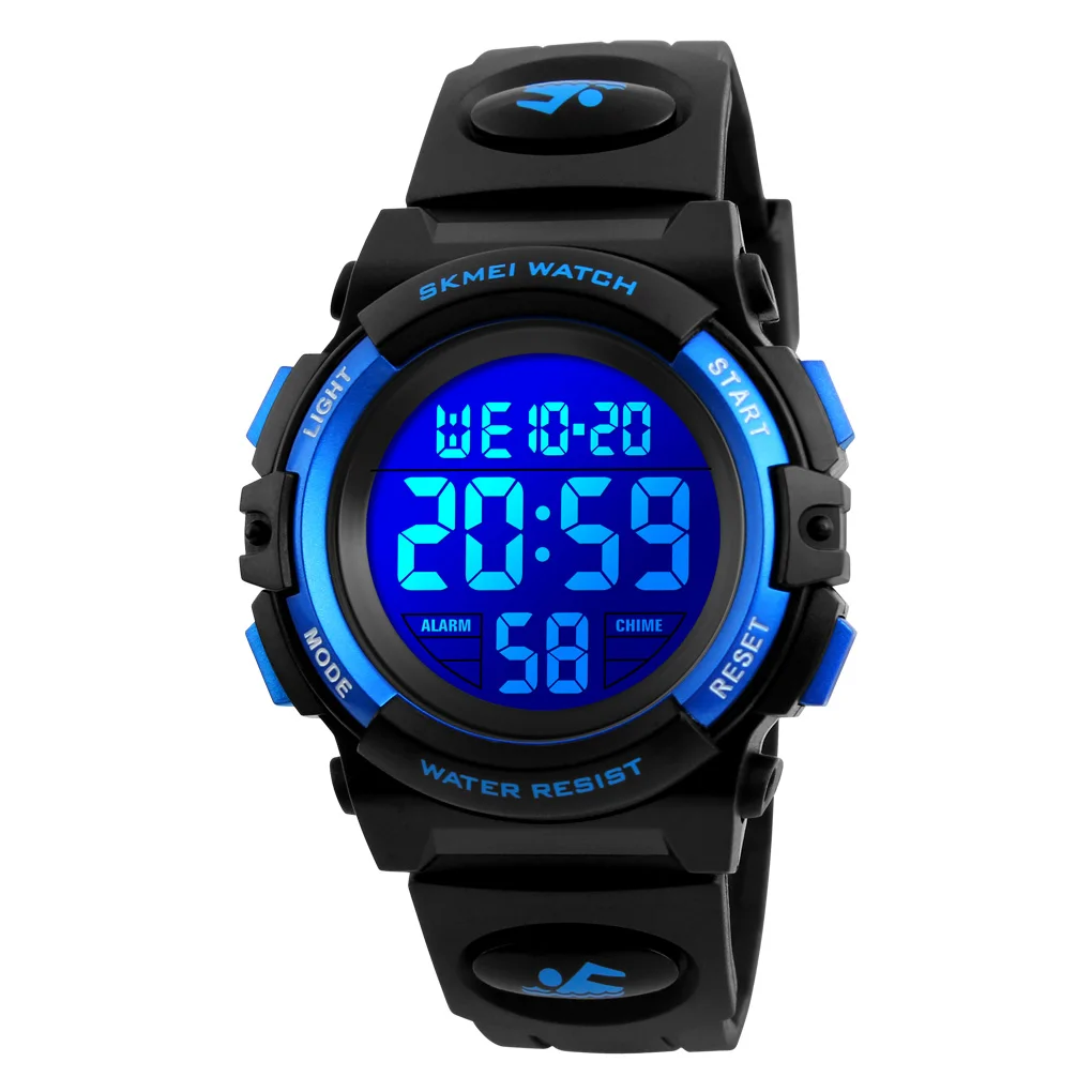 SKMEI Children Watches Boys Girls LED Lanterns Sports Digital Alarm Clock Waterproof Kids Wristwatches 1548 Reloj Nintendo 1266