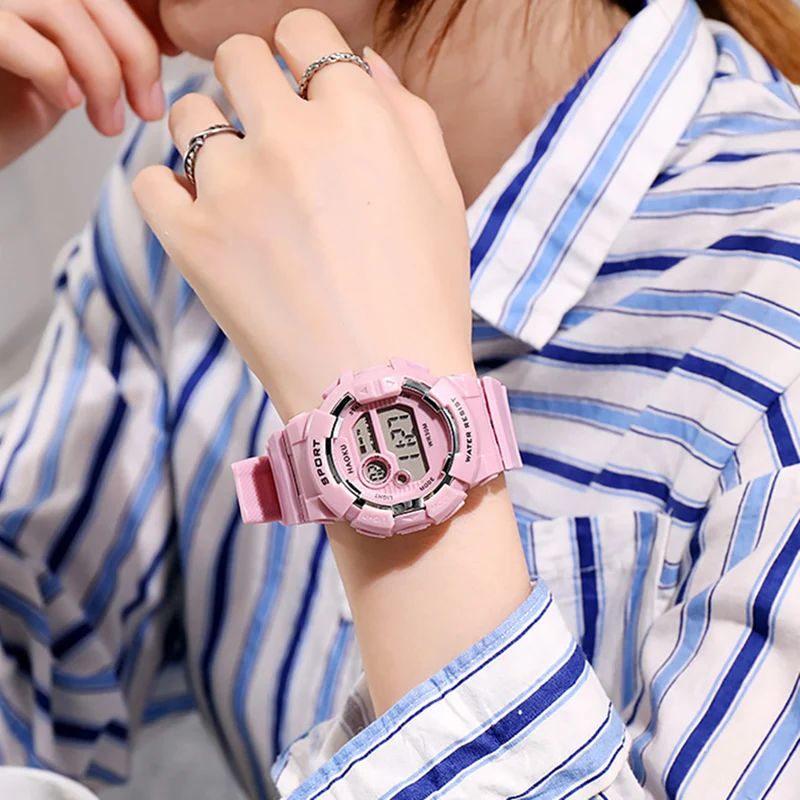 YIKAZE Kids Watches Fashion Luminous Waterproof Alarm Clock Watches Boys and Girls Student Smart Electronic Watch Gift