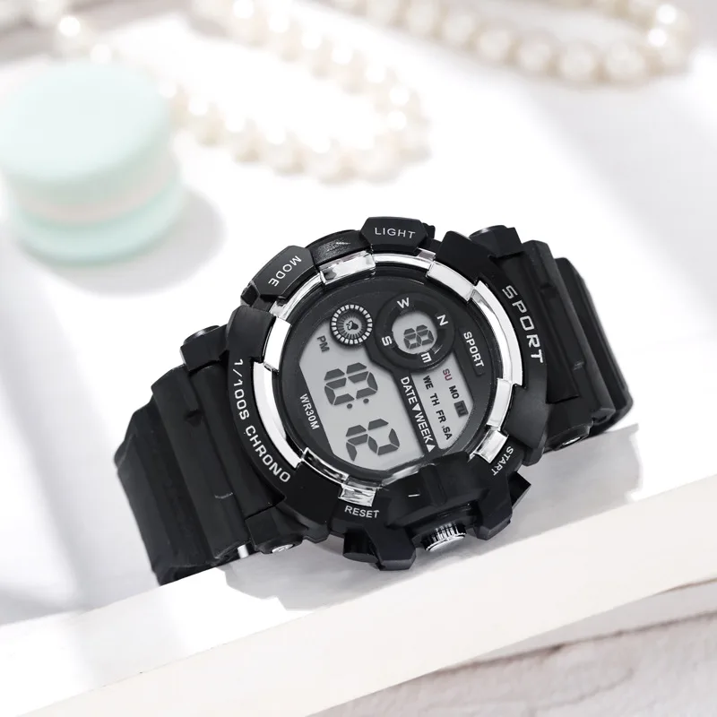YIKAZE Kids Watches Fashion Luminous Waterproof Alarm Clock Watches Boys and Girls Student Smart Electronic Watch Gift