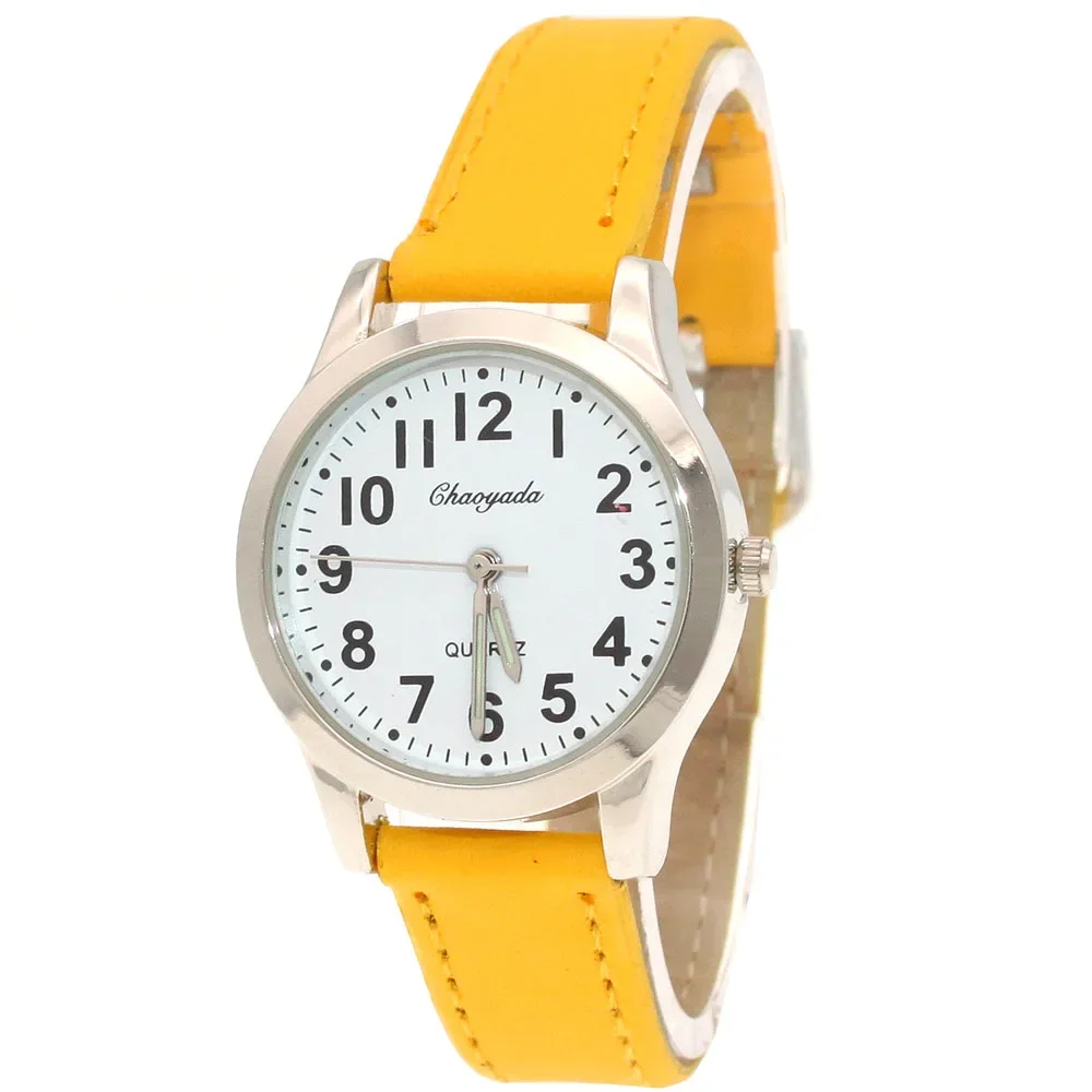 Fashion Student Boy Watch Girls Watches Women Leather Watch Quartz Wristwatches For Kids