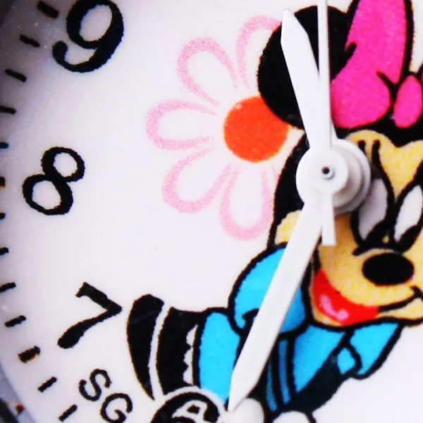 Disney Mickey Minnie Cute Cartoon Girls Kids Quartz Watches Children's Watch Lovely Fashion Girl Wristwatches