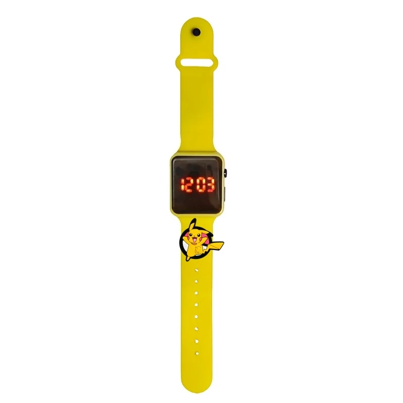 Pikachu Children's Watch Cartoon Fashion Watches Electronic Digital LED Display Watches Waterproof Holiday Gift Kids Watches