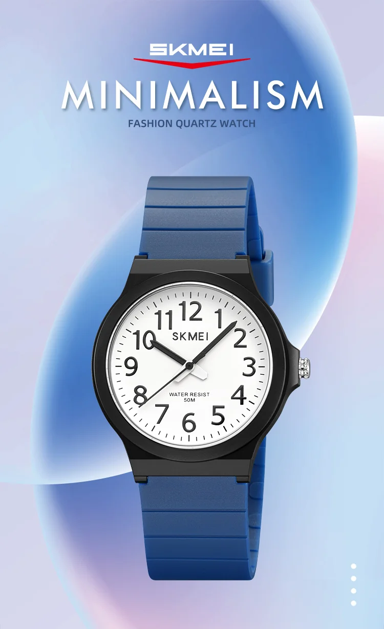 SKMEI 2557 Fashion Quartz Wristwatch 5Bar Waterproof Student Wrist Watch Women Men Fashion Casual Outfit Clock For Raining Day