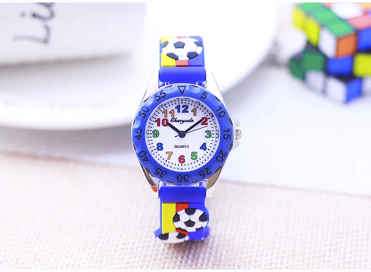 2026 Fashion Children Boys Girls 3D Football Quartz Watches Kids Primary School Student Learn Time Study Sports Watches Gifts