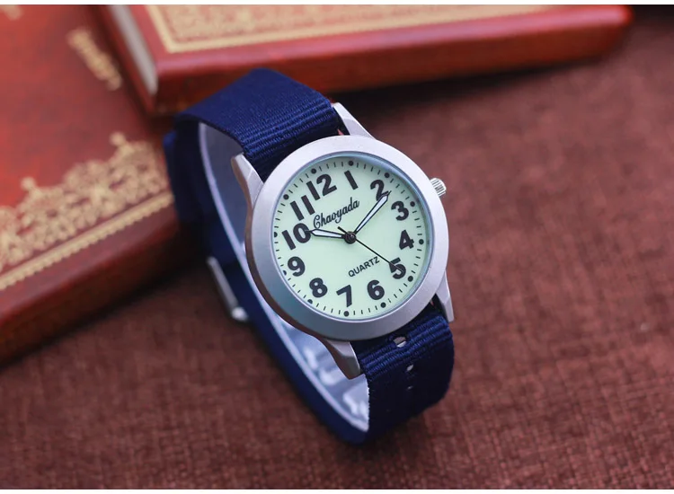 2026 CYD High Quality Boys Girls Outdoor Sport Quartz Wristwatches Students Learning Time Clock Fashion Luminous Canvas Watches
