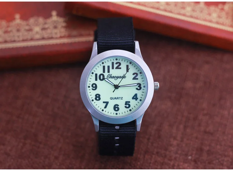 2026 CYD High Quality Boys Girls Outdoor Sport Quartz Wristwatches Students Learning Time Clock Fashion Luminous Canvas Watches