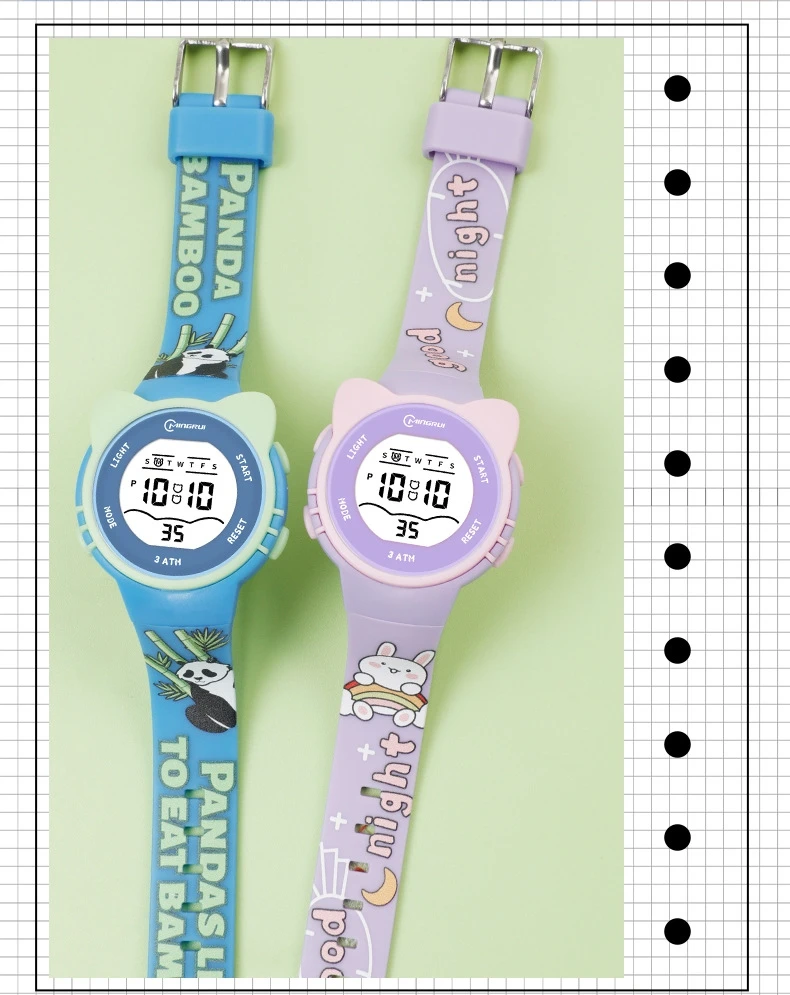 Children Watch Waterproof Cartoon Digital Watch for Girls Boys Pink LCD Electronic Sport Kid Watches Alarm Clocks Gifts
