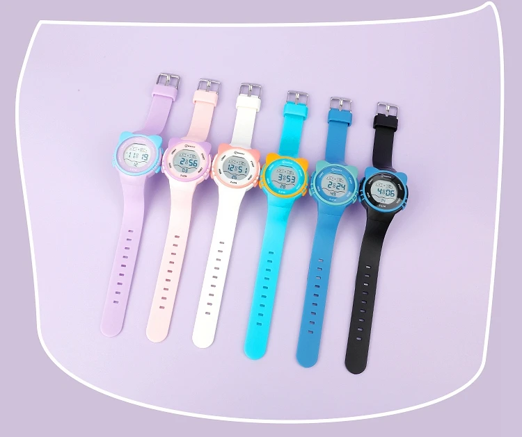 Children Watch Waterproof Cartoon Digital Watch for Girls Boys Pink LCD Electronic Sport Kid Watches Alarm Clocks Gifts