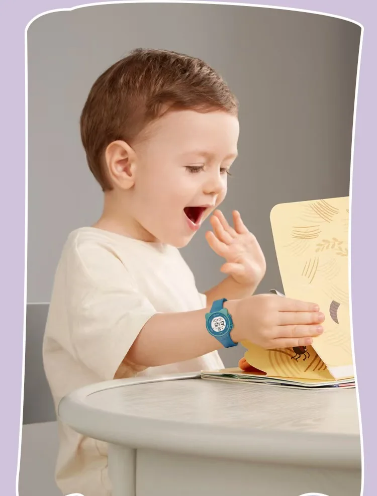 Children Watch Waterproof Cartoon Digital Watch for Girls Boys Pink LCD Electronic Sport Kid Watches Alarm Clocks Gifts
