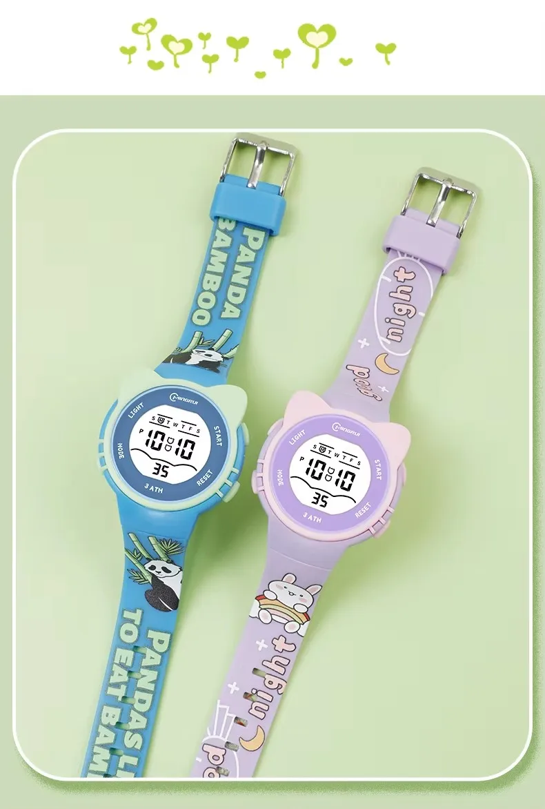 Children Watch Waterproof Cartoon Digital Watch for Girls Boys Pink LCD Electronic Sport Kid Watches Alarm Clocks Gifts