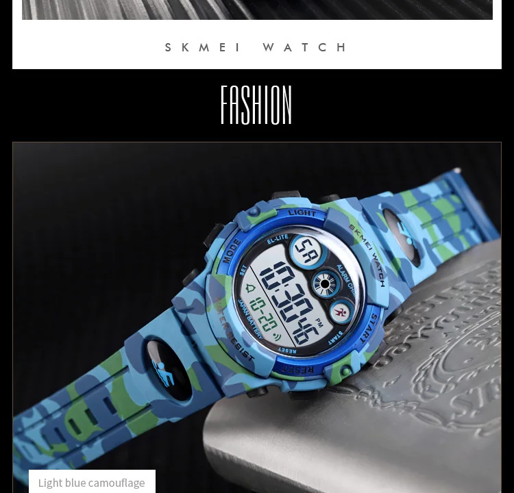 SKMEI 1547 Electronic Watch for Children Shockproof Waterproof Military Sport Kids Boy Digital Wristwatch 1266 Relogio Infantil