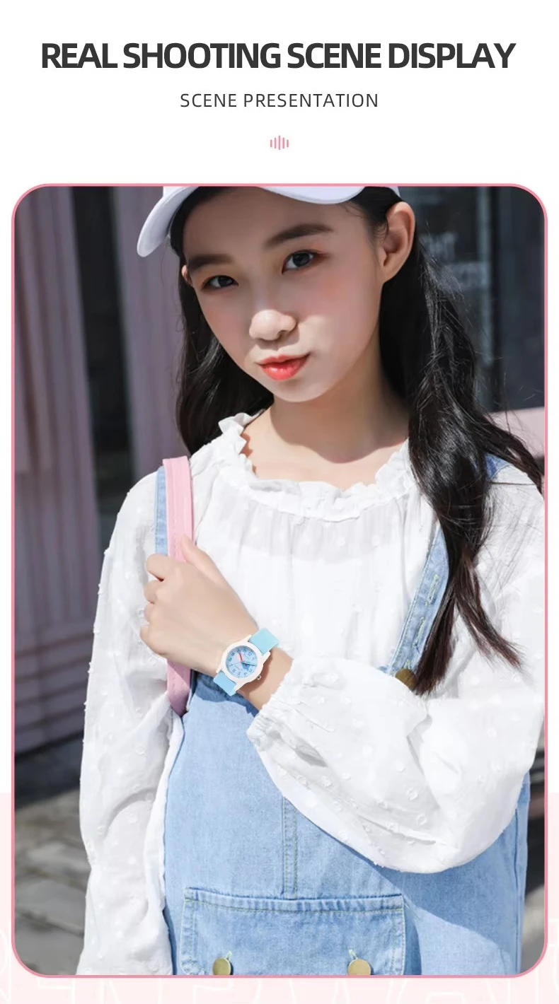 New Cute Children Wrist Watches Yellow Cartoon Waterproof Kids Watch for Boys Girls Analog Display Quartz Clocks Gift
