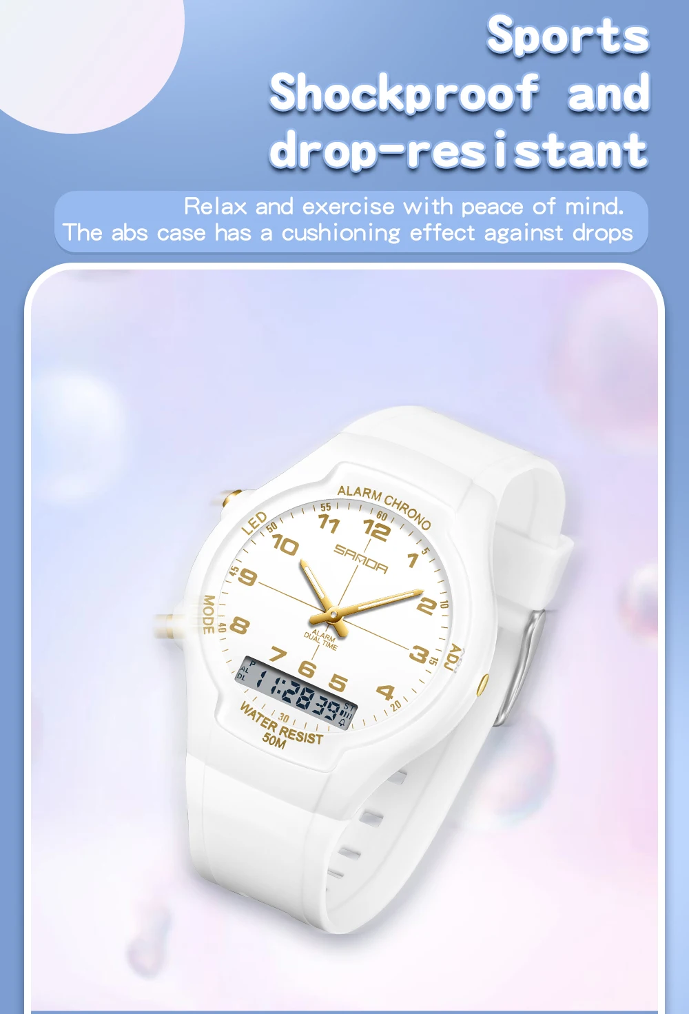 OFNS 7200 Business Outdoor Sports Women's Watch Electronic LED Digital Watch Military Waterproof Watch Relogio Masculino