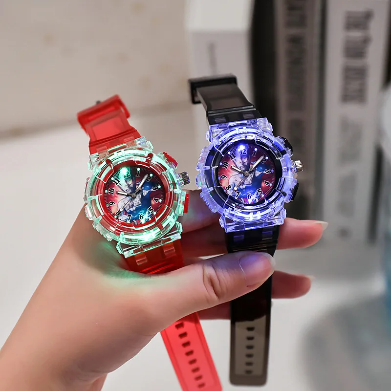 Cute Cartoon Kids Watch Fashion Luminous Children Quartz Clock Silicone Wristwatch Gift for Boys Girls Student reloj para niños