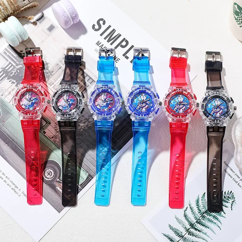 Cute Cartoon Kids Watch Fashion Luminous Children Quartz Clock Silicone Wristwatch Gift for Boys Girls Student reloj para niños