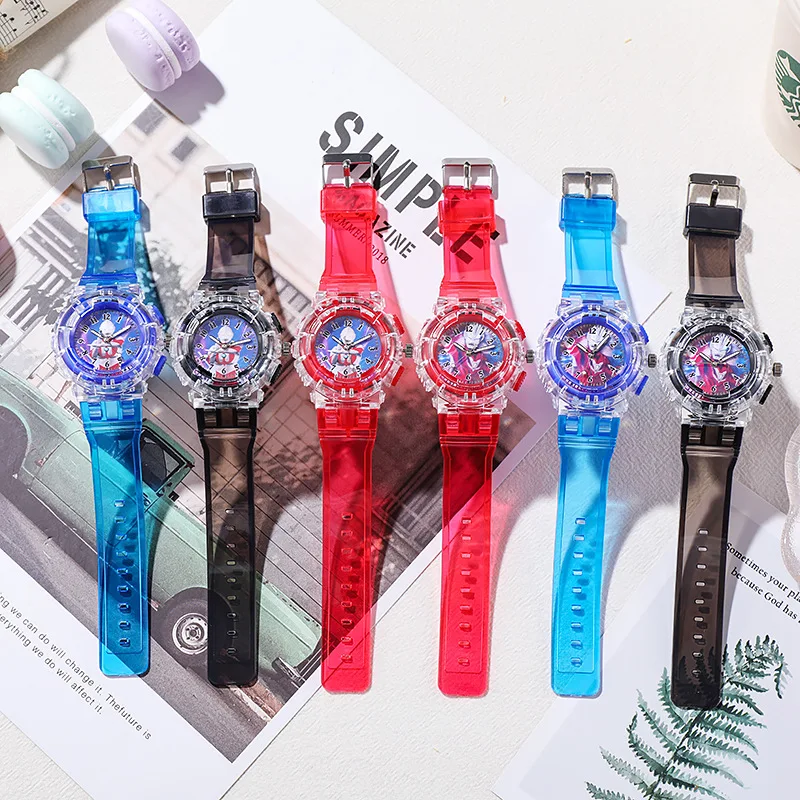 Cute Cartoon Kids Watch Fashion Luminous Children Quartz Clock Silicone Wristwatch Gift for Boys Girls Student reloj para niños